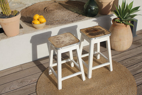 Paire de tabourets vintage "Aline"