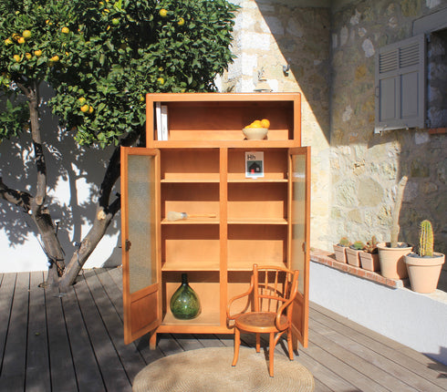 Armoire vitrée d'école "Vanille"