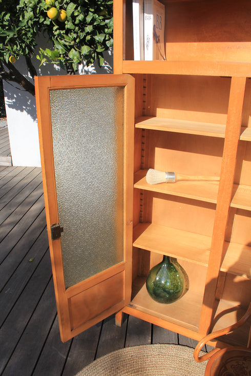 Armoire vitrée d'école "Vanille"