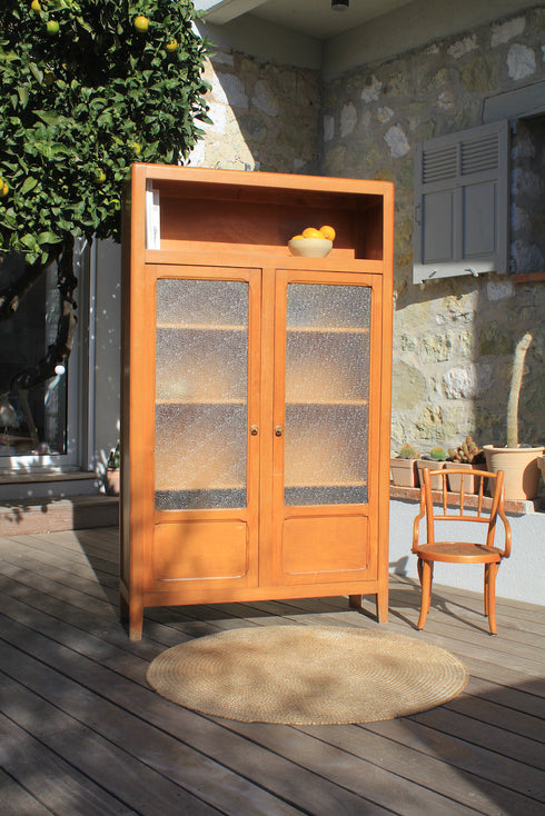 Armoire vitrée d'école "Vanille"