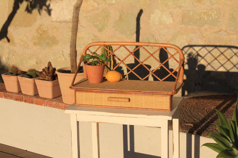 Etagère rotin vintage "Sybille"