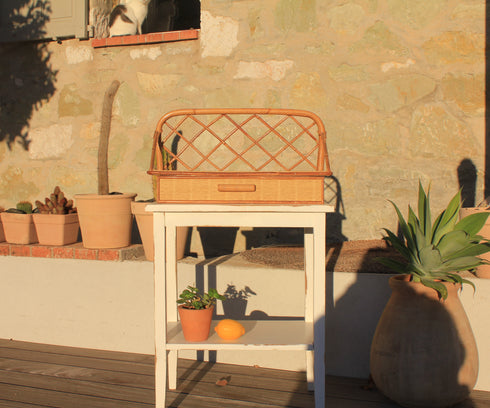 Etagère rotin vintage "Sybille"