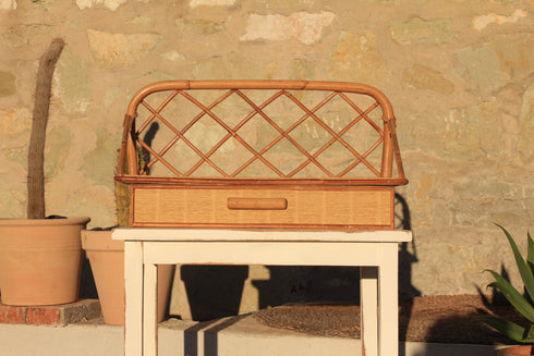 Etagère rotin vintage "Sybille"