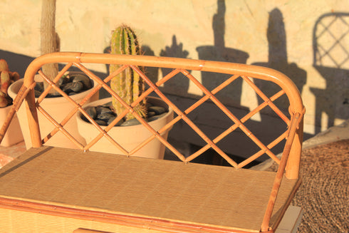 Etagère rotin vintage "Sybille"