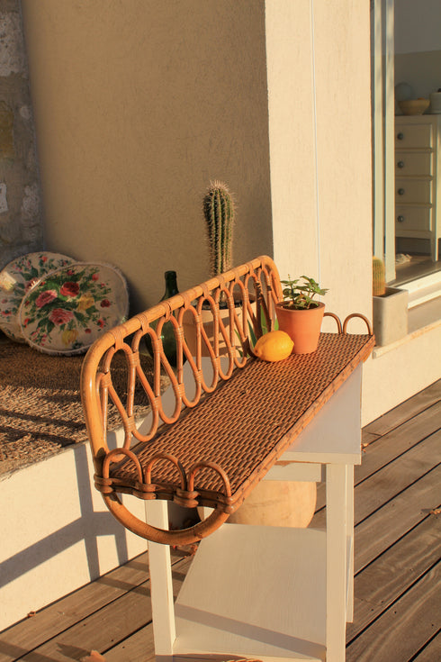 Etagère en rotin vintage "Alma"