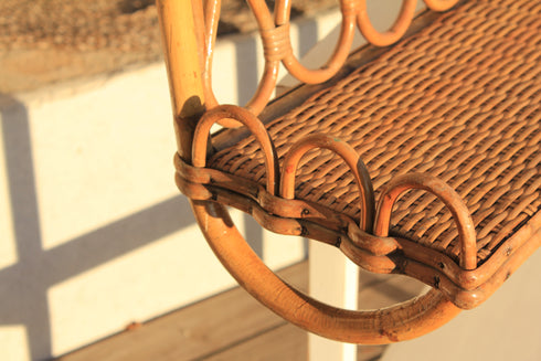 Etagère en rotin vintage "Alma"