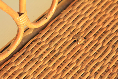 Etagère en rotin vintage "Alma"