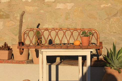 Etagère en rotin vintage "Alma"