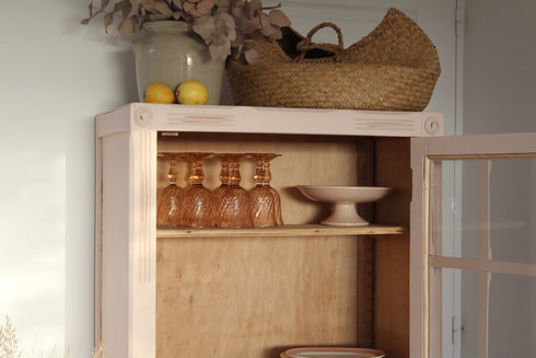 Bonnetière vitrée art déco "Capucine"