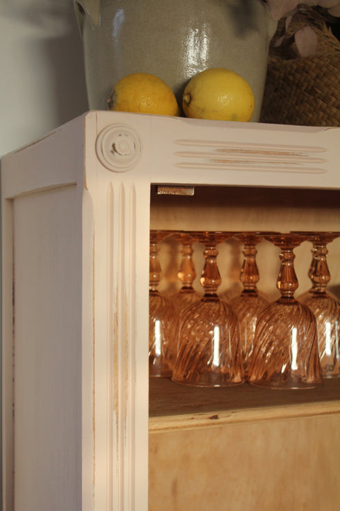 Bonnetière vitrée art déco "Capucine"