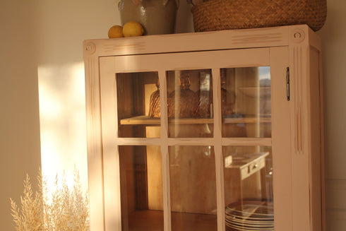 Bonnetière vitrée art déco "Capucine"