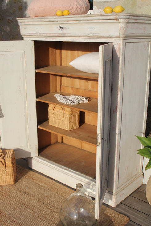 Petite armoire ancienne "Rose"