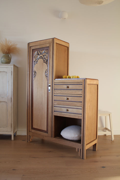 Petite armoire asymétrique art déco "Suzanne"