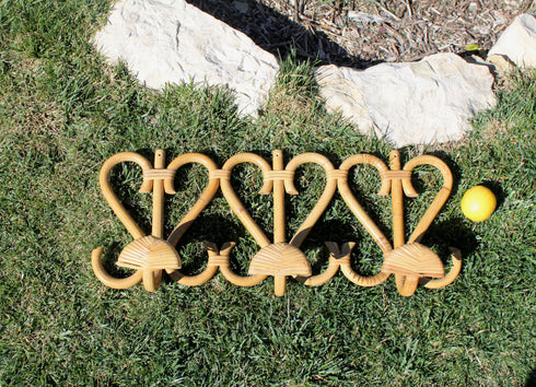 Patère rotin vintage "Rachèle"