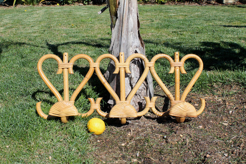 Patère rotin vintage "Rachèle"