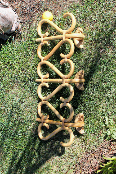 Patère rotin vintage "Rachèle"