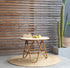 Table basse en rotin vintage "Ambre"