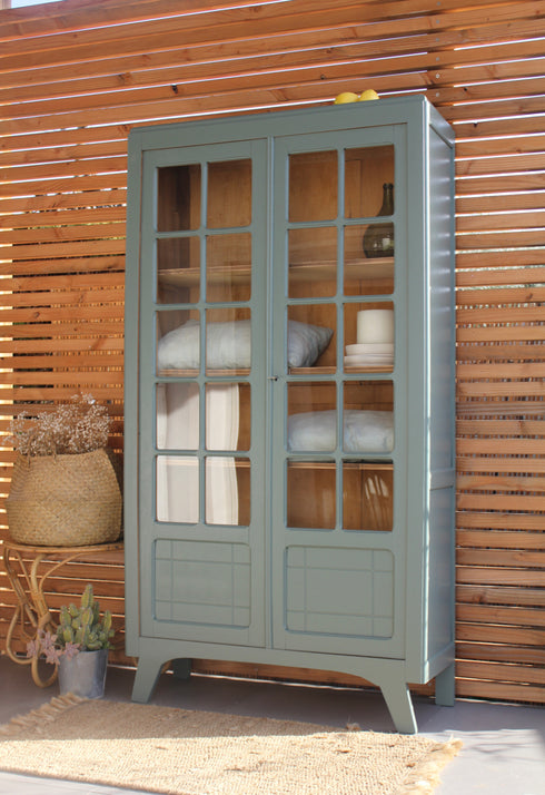 Armoire parisienne vitrée "Léone"