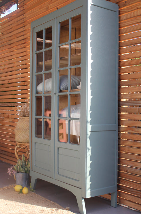 Armoire parisienne vitrée "Léone"