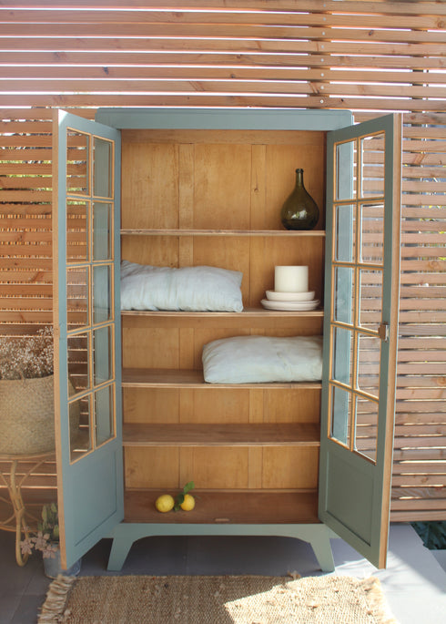 Armoire parisienne vitrée "Léone"