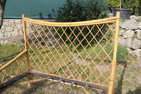 Paire de lits en rotin vintage "Achille"