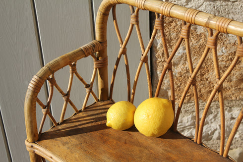 Bibliothèque en rotin "Amélia"