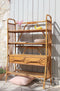 Bibliothèque en rotin vintage "Brune"