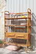 Bibliothèque en rotin vintage "Brune"