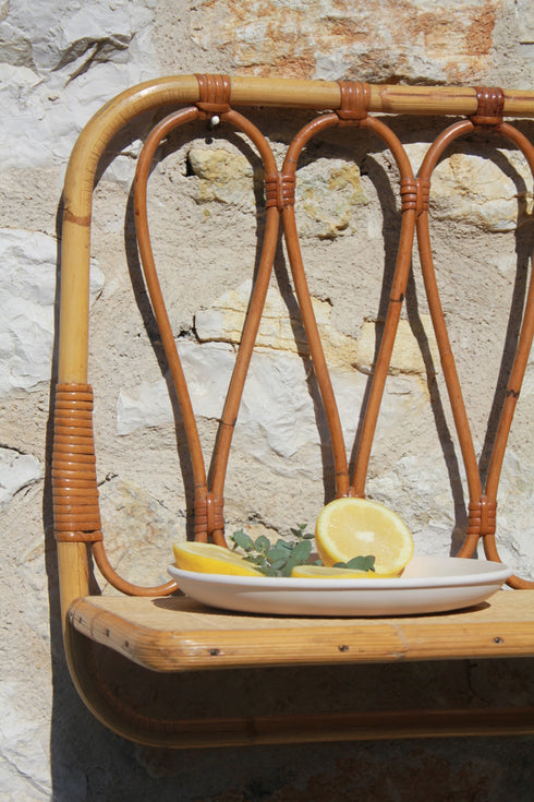 Etagère en rotin vintage "Clémentine"