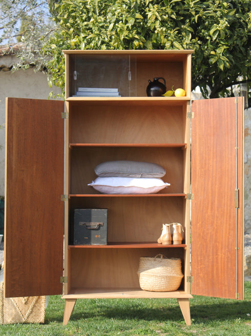 Armoire vintage pieds compas "Joséphine"