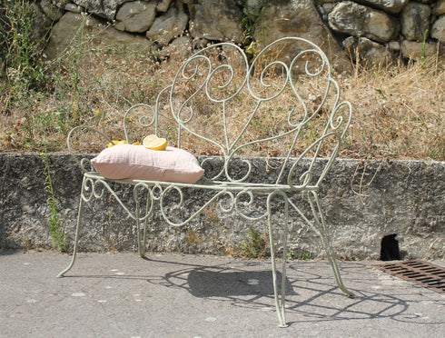 Banquette en fer forgé "Margaux"