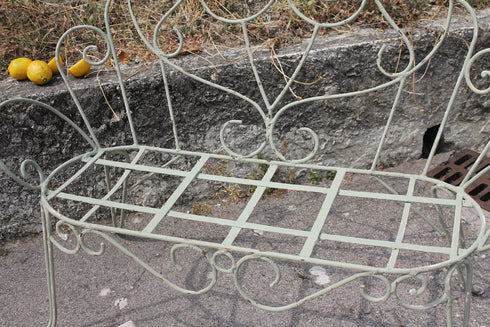 Banquette en fer forgé "Margaux"