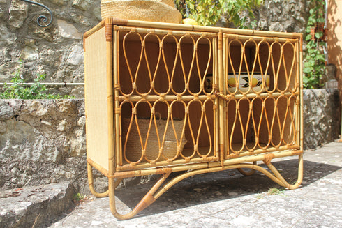 Buffet en rotin vintage "Auguste"
