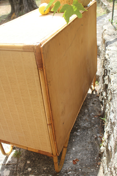 Buffet en rotin vintage "Auguste"