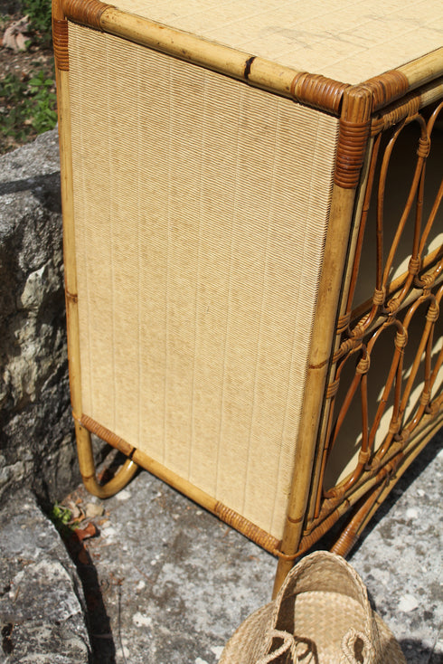 Buffet en rotin vintage "Auguste"