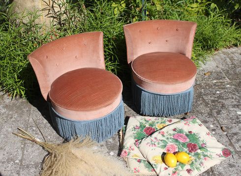 Paire de fauteuils crapauds "Emmanuelle"