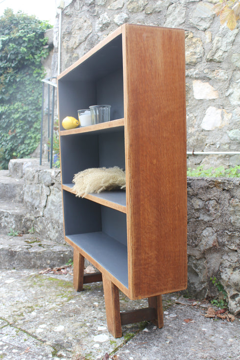 Petite bibliothèque pieds compas "Augustine"