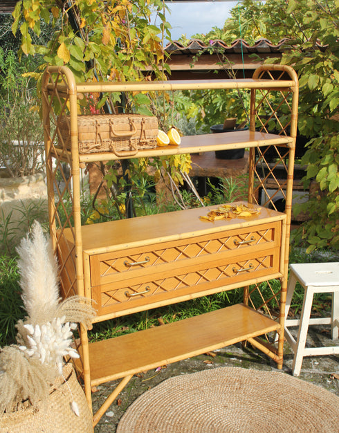 Bibliothèque en rotin "Jasmine"