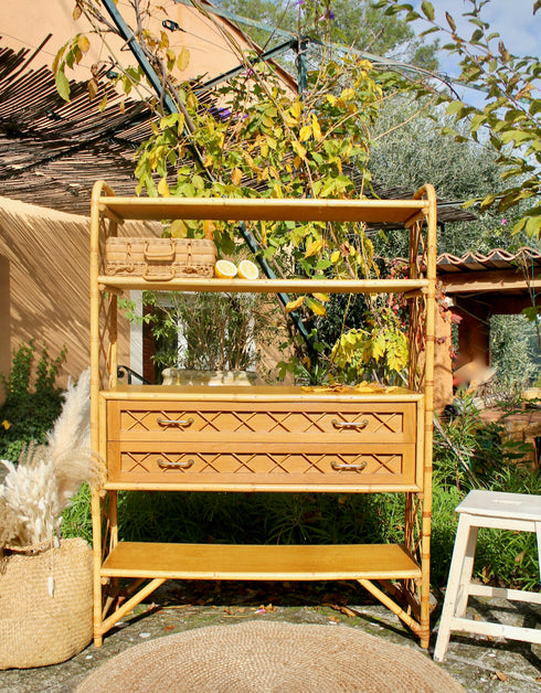 Bibliothèque en rotin "Jasmine"