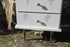 Coiffeuse commode vintage en formica "Fleur"