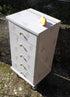 Coiffeuse commode vintage en formica "Fleur"