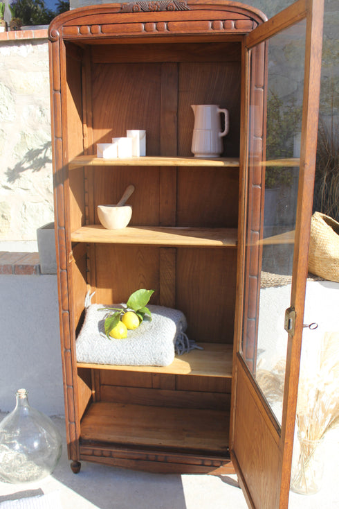 Bonnetière vitrée art déco "Heloise"