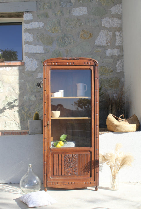 Bonnetière vitrée art déco "Heloise"