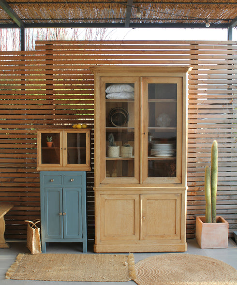 Magnifique armoire vitrée en chêne "Prudence"