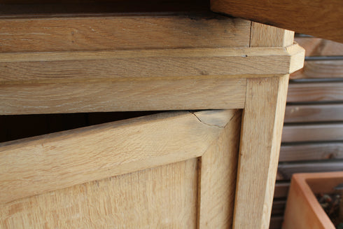 Magnifique armoire vitrée en chêne "Prudence"