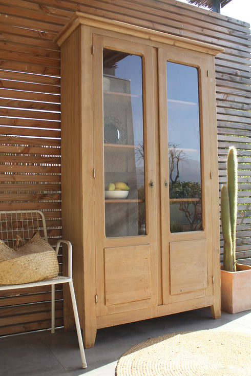 Bibliothèque ancienne en pin "Louisa"