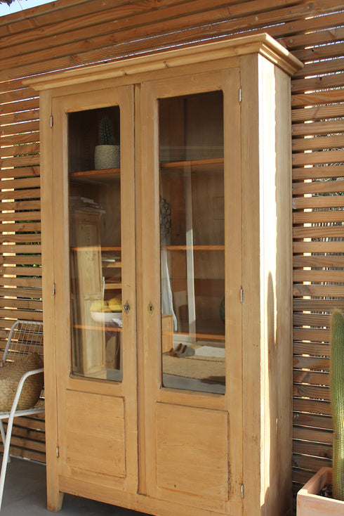 Bibliothèque ancienne en pin "Louisa"