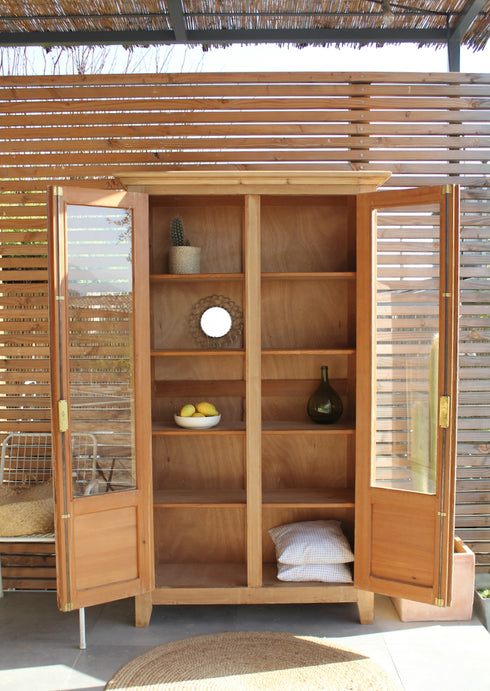 Bibliothèque ancienne en pin "Louisa"