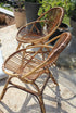 Paire de fauteuils en rotin vintage "Simone"