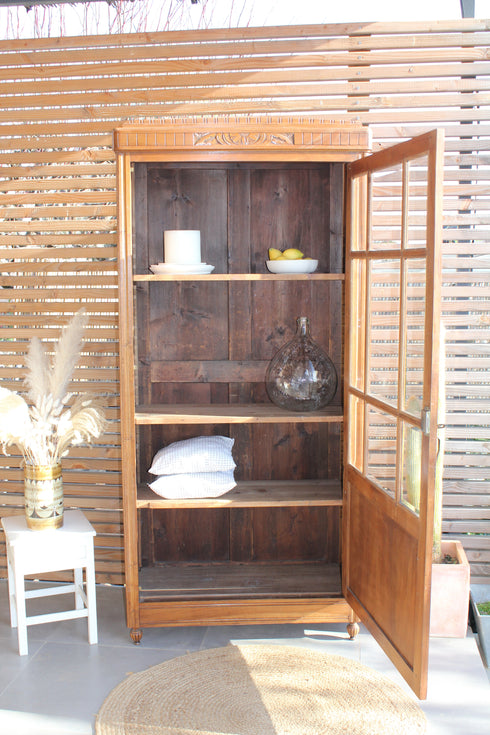 Bonnetière art déco en noyer "Suzie"